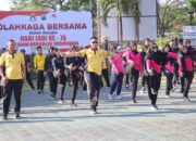Polwan Magetan Olahraga Bersama dan Tasyakuran
