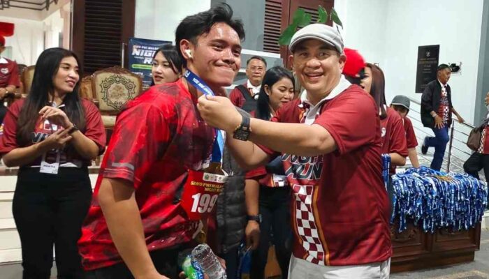 Ketum PWI Pusat Zulmansyah di Malang Raya Night Run