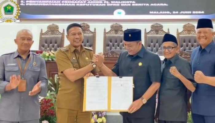Pertanggungjawaban Pelaksanaan APBD TA 2023 Disetujui DPRD Kota Malang