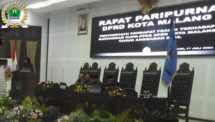 Paripurna DPRD Kota Malang, Pandangan 6 Fraksi Terhadap Rancangan KUA-PPAS APBD 2024