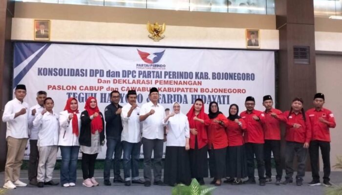 Partai Perindo dan PDI-P Bojonegoro Kian Optimis Menangkan Teguh Haryono dan Farida Hidayati