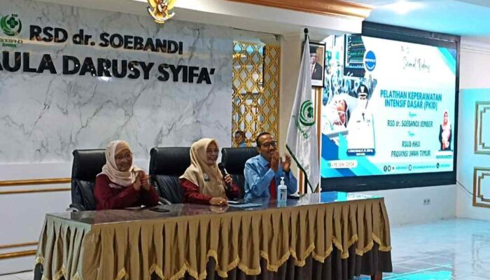 RSD dr Soebandi Jember Gelar Pelatihan Keperawatan Intensif Dasar