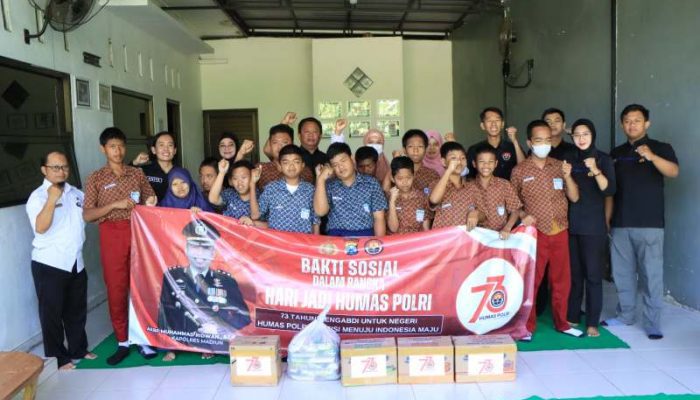HUT ke-73, Humas Polres Madiun Baksos ke Panti Bananul Amanah