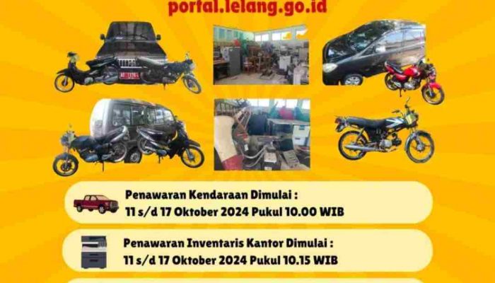 Pemkab Magetan Lelang Puluhan Randis Plat Merah dan Inventaris Kantor
