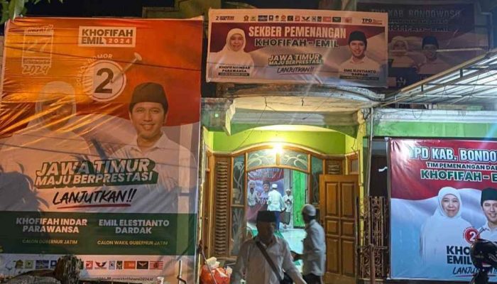 Posko Pemenangan Khofifah-Emil Bondowoso Diresmikan, Targetkan Menang Mutlak 75 Persen