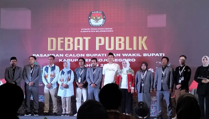 KPU Bojonegoro Sukses Laksanakan Debat Paslon Bupati dan Wakil Bupati