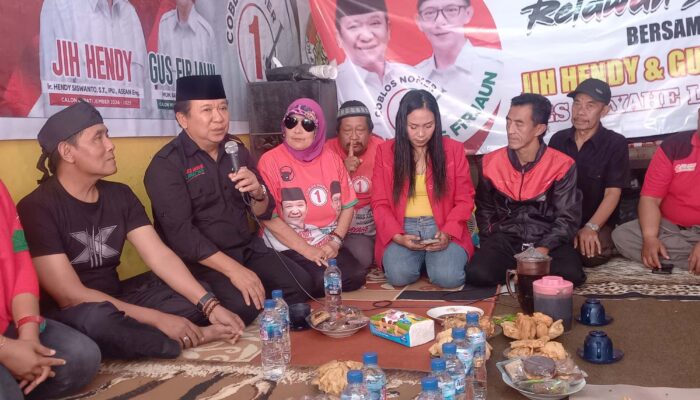 Ini Instruksi Paslon Hendy Siswanto-Gus Firjaun Saat Kunjungi Posko Balung