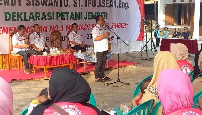 Dukungan Cabup Hendy Menebal, Giliran Petani Jember Selatan Siap Menangkan 01
