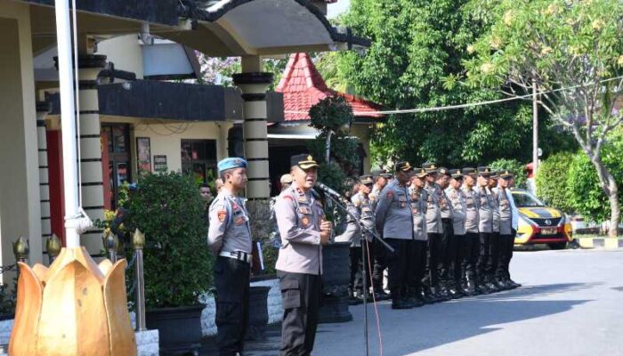Polres Madiun Kota Gelar Apel Pagi Tekankan Fokus Pilkada