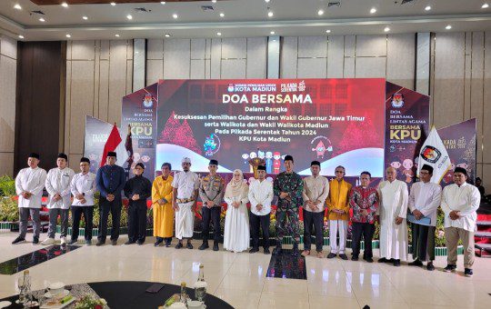 KPU Kota Madiun Gelar Doa Bersama Lintas Agama di Hotel