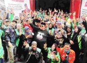 IKAMRA dan Ratusan Ojol Deklarasi Dukung Khofifah-Emil di Surabaya