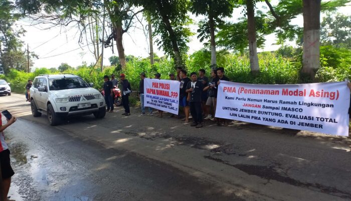 Jalan Rusak Akibat Truk ODOL, Warga Unras di Sepanjang Jalan Rambipuji-Puger