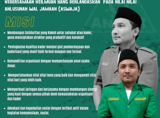 Visi Misi Akhmad Yazid Siap Majukan PC GP Ansor Sidoarjo