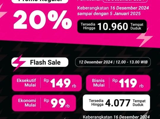 Tiket Kereta Api Murah di Promo 12.12 KAI