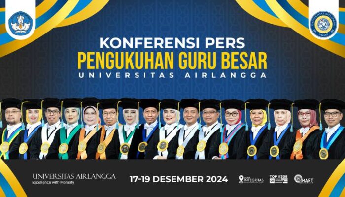 UNAIR Akan Kukuhkan 16 Guru Besar Baru, Total Capai 372 Guru Besar