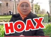 Hoax, Viral Video Khofifah Bagi-bagi Hadiah Kemenangan