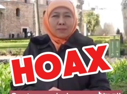Hoax, Viral Video Khofifah Bagi-bagi Hadiah Kemenangan
