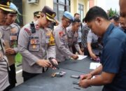 Polres Magetan Perketat Pengawasan, Rutin Periksa Senpi Dinas Anggota