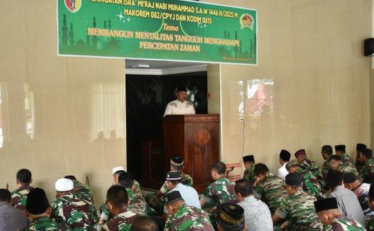 Korem 082 CPYJ Gelar Peringatan Isra’ Mi’raj