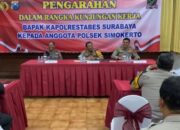 Kapolrestabes Surabaya Apresiasi Kinerja Polsek Simokerto