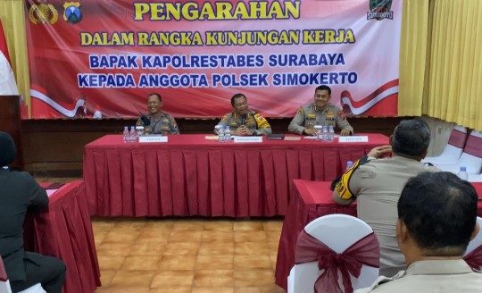 Kapolrestabes Surabaya Apresiasi Kinerja Polsek Simokerto