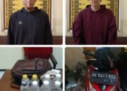 2 Pria Penjual Miras Tanpa Izin Diamankan Polsek Pucanglaban Saat Transaksi