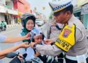 Satlantas Polres Mojokerto Kota Edukasi Tertib Lalu Lintas dengan Cara Humanis