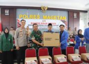 Polres Magetan dan Aliansi Mahasiswa Salurkan Baksos Polri Presisi Sambut Ramadan 1446 H