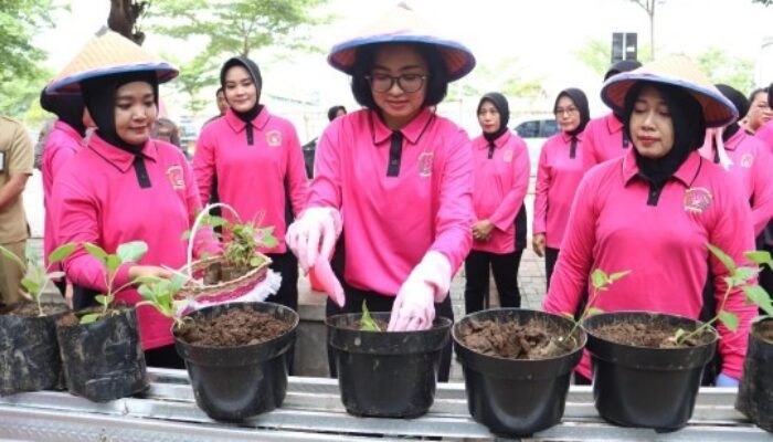 Bhayangkari Mojokerto Kota Jalankan Program Pekarangan Pangan Lestari