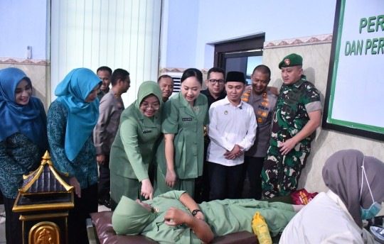 Melihat Istri Tentara di Mojokerto Peringati Ultah Organisasi