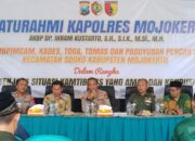 Kapolres Mojokerto Silaturahmi dengan Forkopimcam dan Tomas Sooko