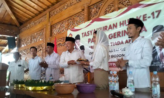 DPC Gerindra Tasyakuran HUT ke -17, Berjuang Tiada Akhir