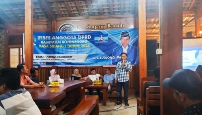 Sudjono DPRD Bojonegoro Manfaatkan Reses Untuk Serap Aspirasi