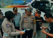 Satlantas Polres Bangkalan dan Ditlantas Polda Jatim Inpeksi Angkutan Umum
