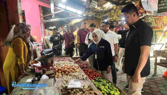 Satgas Pangan Polres Mojokerto Kota Gelar Sidak Pasar Jelang Ramadan