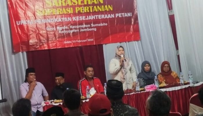 Temui Ratusan Petani, Anggota DPRD Jatim Wiwin Sumrambah Ajak Bentuk Koperasi