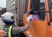 Puluhan Truk Terjaring Operasi Pembatasan Angkutan Lebaran di Jombang