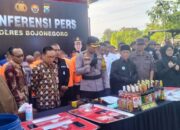 Polres Bojonegoro Musnahkan Barbuk Hasil Operasi Pekat Semeru 2025