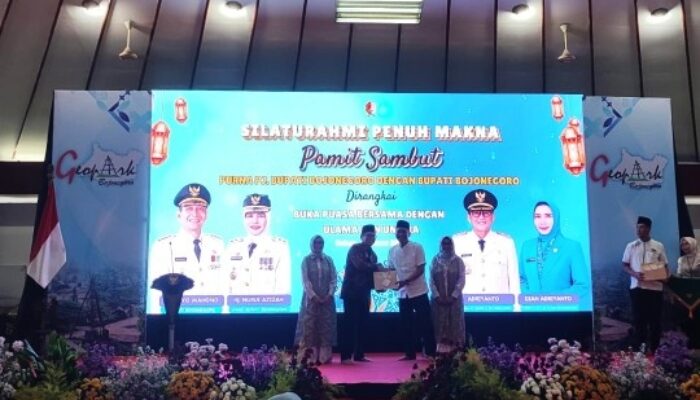 Pj Bupati Adriyanto Pamitan, Bupati Setyo Wahono dan Wabup Nurul Disambut
