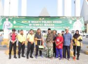 Jelang Ramadan, Polres Kediri Bersihkan Masjid An-Nur Pare dan Bantu Sumur Bor