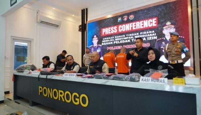 Polres Ponorogo Ungkap Kasus Balon Udara Berisi Petasan, 3 Pelaku Diringkus