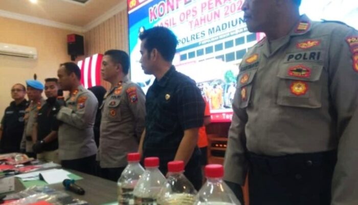 Polres Madiun Kota Bekuk 28 Tersangka Kasus Dalam Operasi Pekat Semeru 2025
