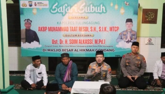 Kapolres Tulungagung Sahur Bersama dan Safari Subuh Jaga Harkamtibmas