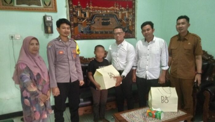 Polres Mojokerto Kota Santuni Korban Kekerasan Anak