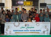 Jelang Ramadan, Satlantas Polres Magetan Gelar Doa Bersama dan Santunan Anak Yatim Piatu