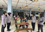 Polwan Polres Ngawi Sosialisasi Mudik Aman, Keluarga Nyaman