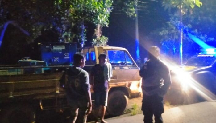 Polres Kediri Sita Kendaraan Sound System Saat Patroli Sahur On The Road