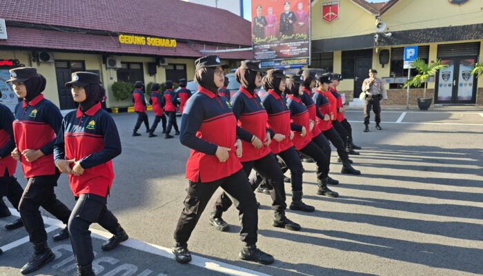 Jelang Mayday, Polres Madiun Kota Gelar Latihan Dalmas