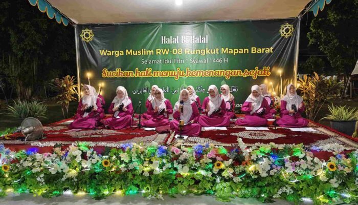 Pererat Silaturahmi, Halalbihalal di Rungkut Mapan Barat RW 08 Meriah