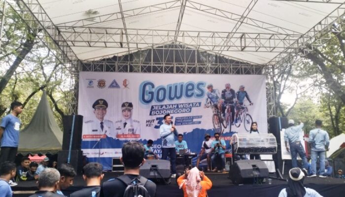 Perumda Air Minum Bojonegoro Gelar Gowes Peringatan HUT ke-35